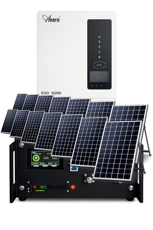 Комплект MAX+ (інвертор 10.2кВт + батарея 16кВт + 14 сонячних панелей 620 Вт)